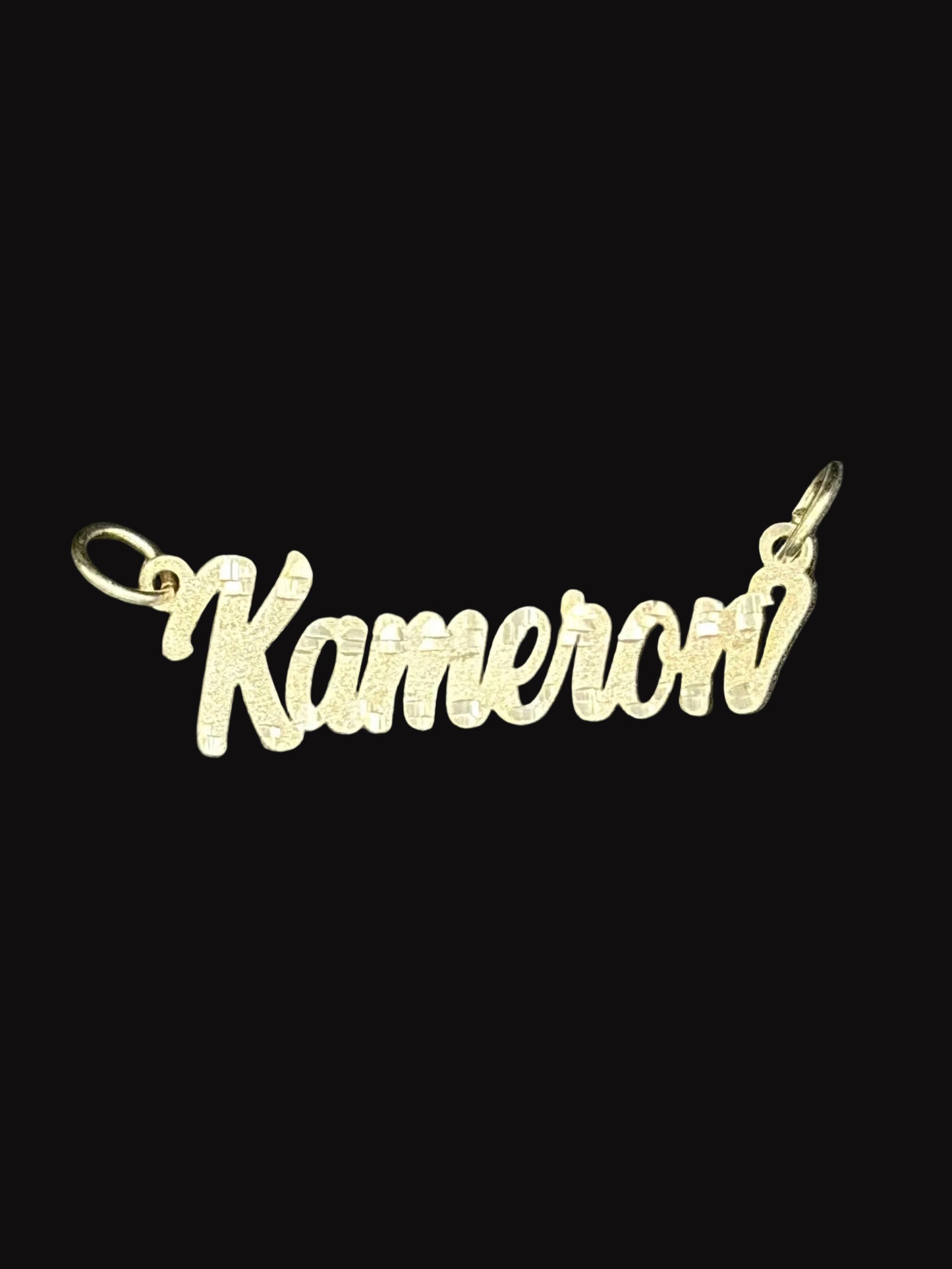 Simple Diamond Cut Name Plate