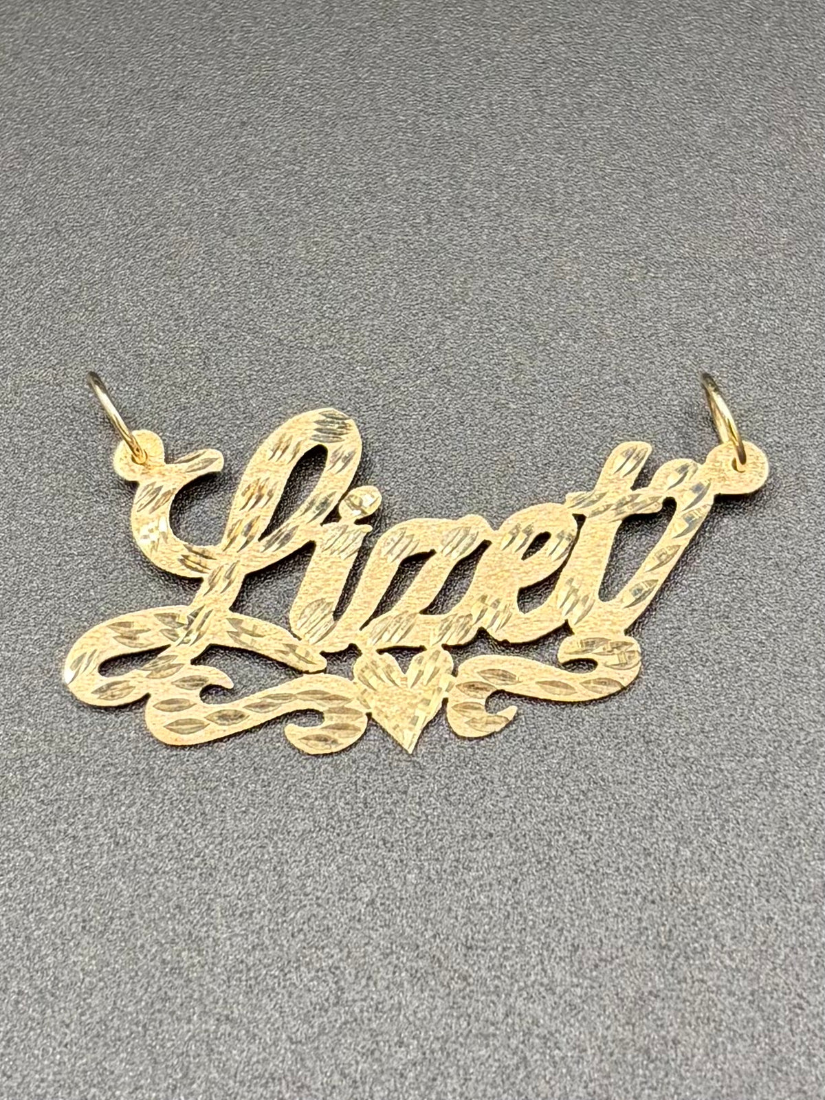 Center Heart Name Plate