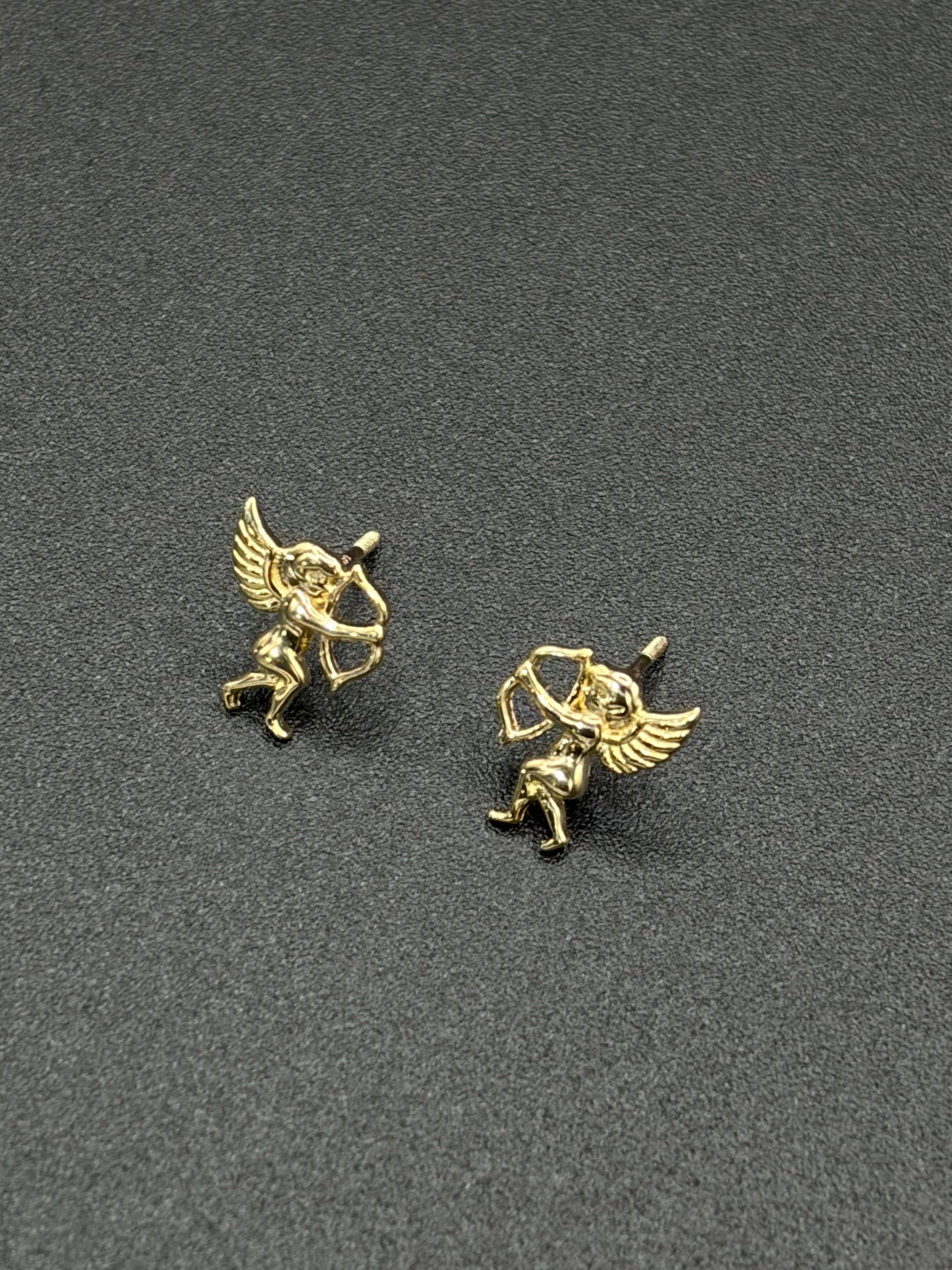 Gold Baby Cupid Earrings