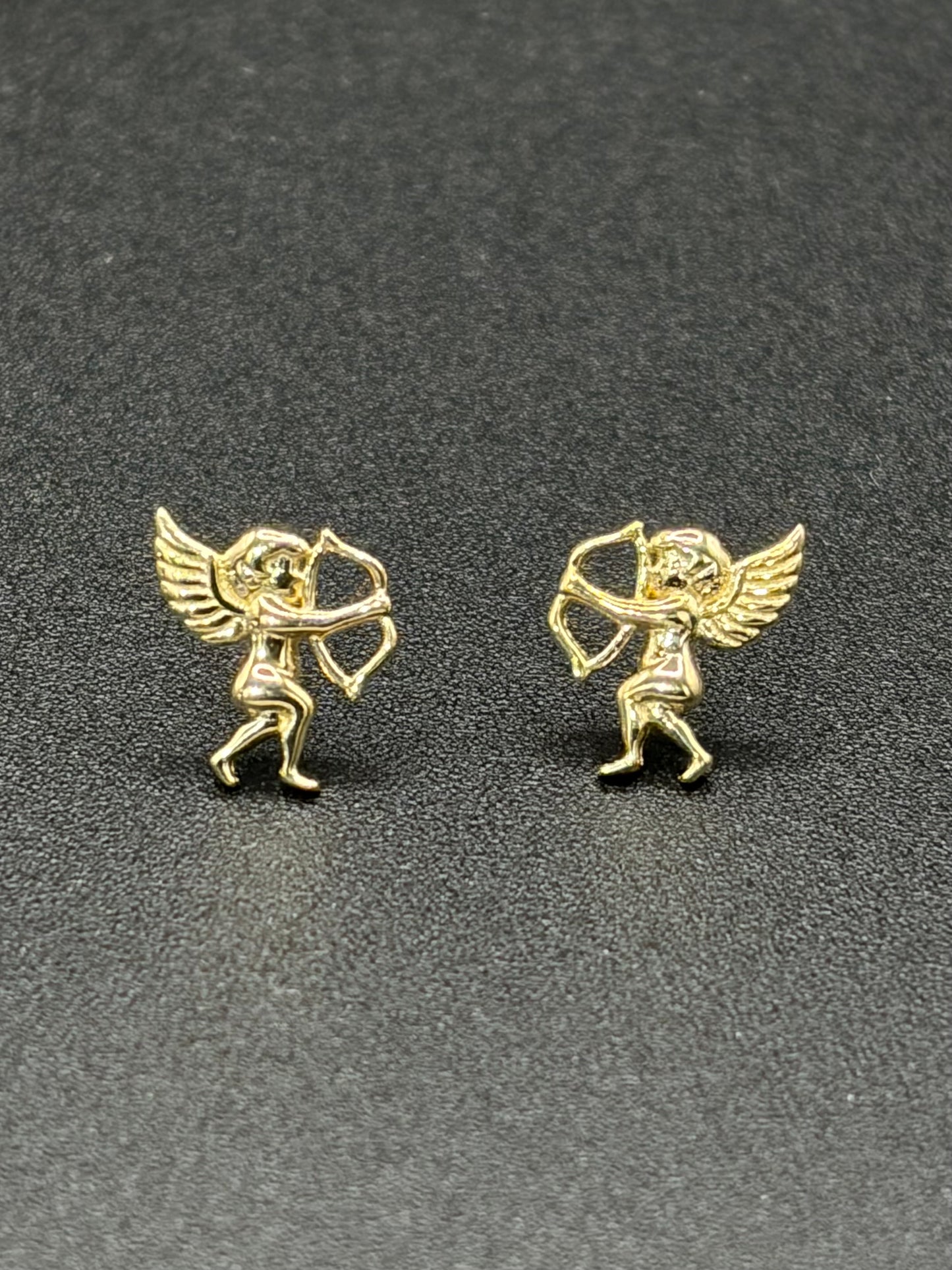 Gold Baby Cupid Earrings