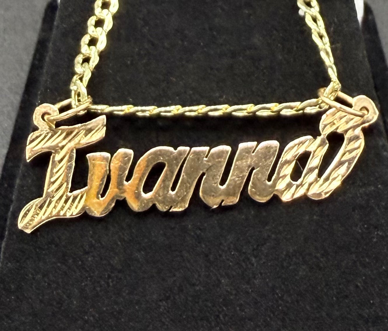 Diamond Cut Name Plate Design