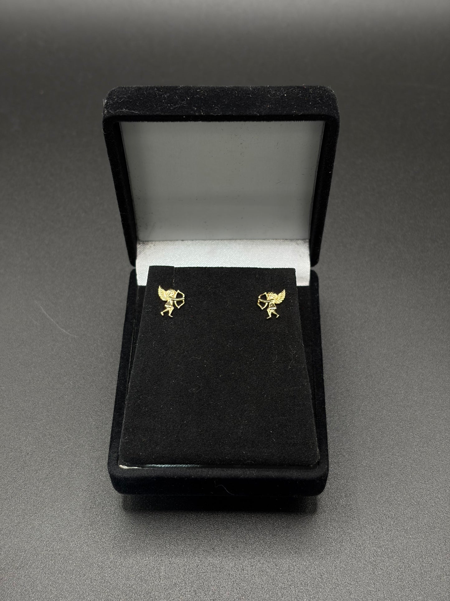Gold Baby Cupid Earrings